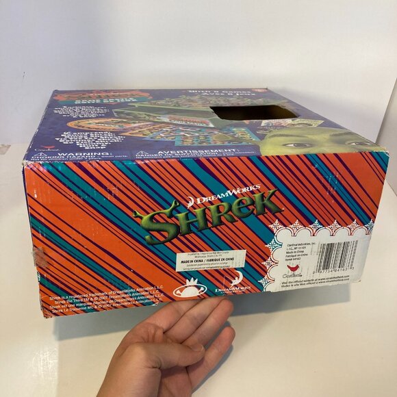 Dreamworks Shrek Game Castle Wooden Board Drawer With 8 Games + Box 2006 - Picture 12 of 16